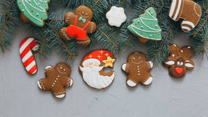 Christmas Cookies Characters Wallpaper
