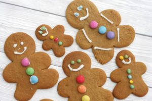 Christmas Cookies Family Wallpaper
