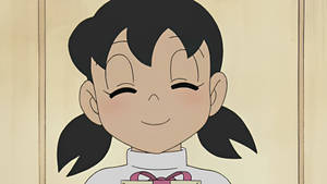 Shizuka Doraemon Smiling Eyes Wallpaper